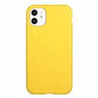 For iPhone 12 Wheat Straw Material + TPU Phone Case(Yellow) - 1