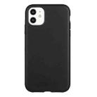 For iPhone 12 Wheat Straw Material + TPU Phone Case(Black) - 1