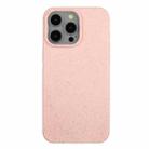 For iPhone 12 Pro Max Wheat Straw Material + TPU Phone Case(Pink) - 1