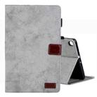 For Samsung Galaxy Tab A9 Cloth Texture Leather Tablet Case(Grey) - 1