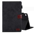 For Samsung Galaxy Tab A9+ Cloth Texture Leather Tablet Case(Black) - 1