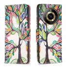 For  Realme 11 4G Colored Drawing Pattern Leather Phone Case(Tree Life) - 1