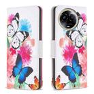 For Realme 11 5G Colored Drawing Pattern Leather Phone Case(Butterflies) - 1
