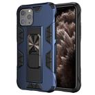 For iPhone 11 Pro Armor Shockproof TPU + PC Magnetic Protective Case with Invisible Holder(Blue) - 1