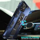 For iPhone 11 Armor Shockproof TPU + PC Magnetic Protective Case with Invisible Holder(Black) - 6