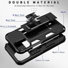 For iPhone 12 mini Armor Shockproof TPU + PC Magnetic Protective Case with Invisible Holder(Black) - 3