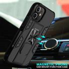 For iPhone 12 mini Armor Shockproof TPU + PC Magnetic Protective Case with Invisible Holder(Black) - 6