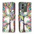 For vivo Y200 5G Colored Drawing Pattern Leather Phone Case(Tree Life) - 1