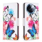 For vivo Y200i 5G / Y38 5G Colored Drawing Pattern Leather Phone Case(Butterflies) - 1