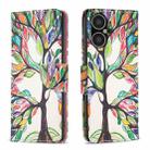 For Tecno Pova Neo 3 Colored Drawing Pattern Leather Phone Case(Tree Life) - 1