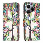 For Tecno Spark 20 Pro Colored Drawing Pattern Leather Phone Case(Tree Life) - 1