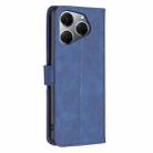 For Tecno Spark 20 Pro Magnetic Buckle Rhombus Texture Leather Phone Case(Blue) - 3