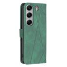 For Tecno Camon 40 Pro 5G Magnetic Buckle Rhombus Texture Leather Phone Case(Green) - 3