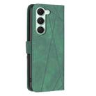 For Tecno Spark 40 Pro 4G Magnetic Buckle Rhombus Texture Leather Phone Case(Green) - 3