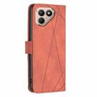 For Tecno Pova 7 Ultra 5G Magnetic Buckle Rhombus Texture Leather Phone Case(Brown) - 3