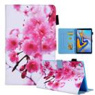 For Samsung Galaxy Tab A9+ Colored Drawing Leather Tablet Case(Cherry Blossom) - 1