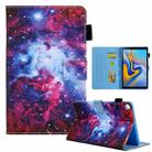 For Samsung Galaxy Tab A9+ Colored Drawing Leather Tablet Case(Starry Sky) - 1