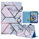 For Samsung Galaxy Tab A9 Colored Drawing Leather Tablet Case(Grid) - 1