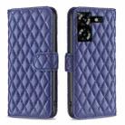 For Tecno Pova 5 Diamond Lattice Wallet Flip Leather Phone Case(Blue) - 1