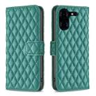 For Tecno Pova 5 Pro 5G Diamond Lattice Wallet Flip Leather Phone Case(Green) - 1