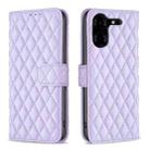 For Tecno Pova 5 Pro 5G Diamond Lattice Wallet Flip Leather Phone Case(Purple) - 1