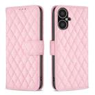 For Tecno Pova Neo 3 Diamond Lattice Wallet Flip Leather Phone Case(Pink) - 1