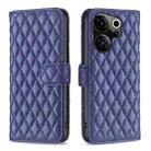 For Tecno Camon 20 Premier Diamond Lattice Wallet Flip Leather Phone Case(Blue) - 1