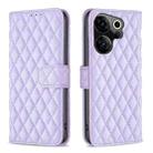 For Tecno Camon 20 Premier Diamond Lattice Wallet Flip Leather Phone Case(Purple) - 1