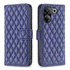 For Tecno Camon 20 Pro 5G Diamond Lattice Wallet Flip Leather Phone Case(Blue) - 1