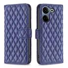 For Tecno Camon 20/Camon 20 Pro 4G Diamond Lattice Wallet Flip Leather Phone Case(Blue) - 1