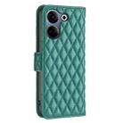 For Tecno Camon 20/Camon 20 Pro 4G Diamond Lattice Wallet Flip Leather Phone Case(Green) - 3