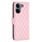 For Tecno Camon 20/Camon 20 Pro 4G Diamond Lattice Wallet Flip Leather Phone Case(Pink) - 3
