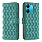 For Tecno Spark Go 2023/Pop 7 Pro Diamond Lattice Wallet Flip Leather Phone Case(Green) - 1