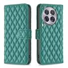 For Tecno Camon 30 Premier 5G Diamond Lattice Wallet Flip Leather Phone Case(Green) - 1