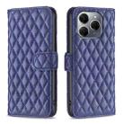 For Tecno Spark 20 Pro 5G Diamond Lattice Wallet Flip Leather Phone Case(Blue) - 1