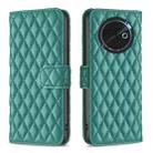 For Tecno Spark 30C Diamond Lattice Wallet Flip Leather Phone Case(Green) - 1