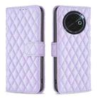 For Tecno Spark 30C Diamond Lattice Wallet Flip Leather Phone Case(Purple) - 1