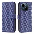 For Tecno Spark Go 1 / Pop 9 Diamond Lattice Wallet Flip Leather Phone Case(Blue) - 1