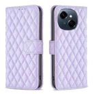 For Tecno Spark Go 1 / Pop 9 Diamond Lattice Wallet Flip Leather Phone Case(Purple) - 1