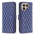 For Tecno Pova 7 Pro 5G Diamond Lattice Wallet Flip Leather Phone Case(Blue) - 1