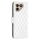 For Tecno Pova 7 Pro 5G Diamond Lattice Wallet Flip Leather Phone Case(White) - 3