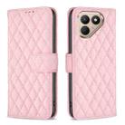 For Tecno Pova 7 Pro 5G Diamond Lattice Wallet Flip Leather Phone Case(Pink) - 1