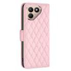 For Tecno Pova 7 Pro 5G Diamond Lattice Wallet Flip Leather Phone Case(Pink) - 3