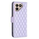 For Tecno Pova 7 Pro 5G Diamond Lattice Wallet Flip Leather Phone Case(Purple) - 3