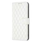 For Tecno Pova 7 Ultra 5G Diamond Lattice Wallet Flip Leather Phone Case(White) - 2