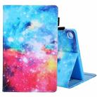 For Samsung Galaxy Tab A9 Colored Drawing Leather Tablet Case(Beautiful Starry Sky) - 1