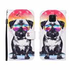 For Xiaomi Redmi Note 9S 3D Painted Pattern Horizontal Flip Leather Case with Holder & Wallet & Card slot & Lanyard(Glasses Dog) - 1