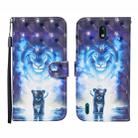 For Nokia 1.3 3D Painted Pattern Horizontal Flip Leather Case with Holder & Wallet & Card slot & Lanyard(Lion) - 1
