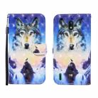 For Nokia 1.3 3D Painted Pattern Horizontal Flip Leather Case with Holder & Wallet & Card slot & Lanyard(Sunrise Wolf) - 1
