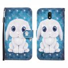 For Nokia 1.3 3D Painted Pattern Horizontal Flip Leather Case with Holder & Wallet & Card slot & Lanyard(Rabbit) - 1